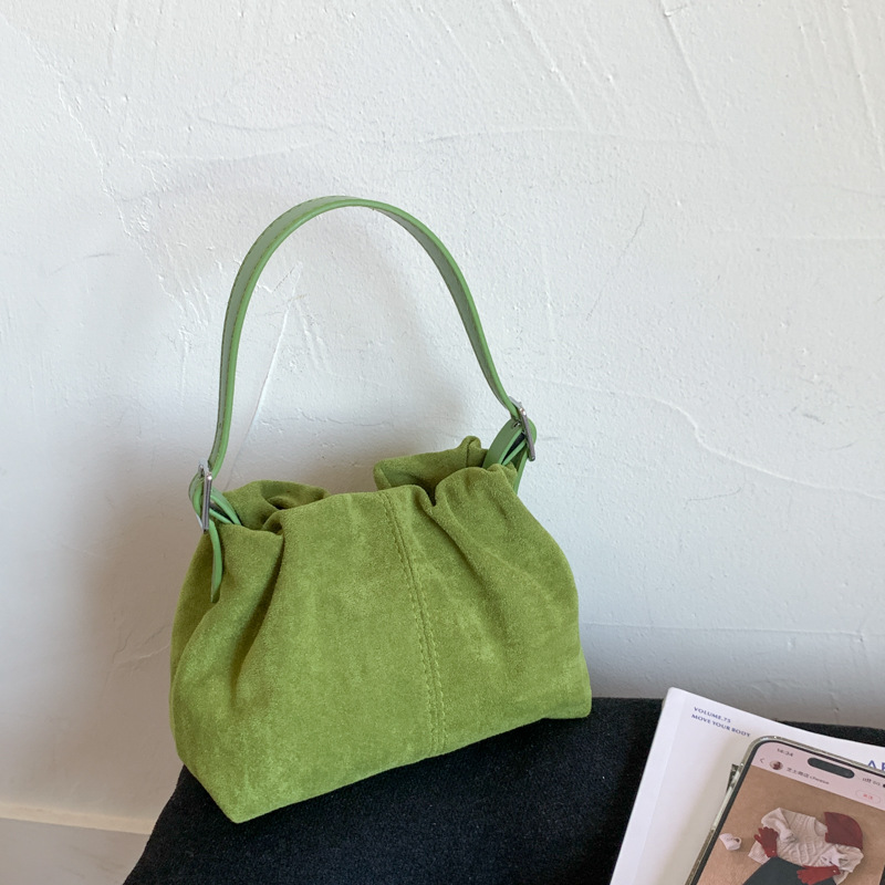 Niche Fashion Pleated Cloud Bag For Women 2025 New Retro Matte Dumpling Bag Casual Trendy Shoulder Crossbody Bag - Thumbnail 3