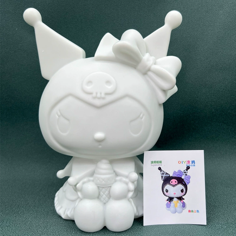 Doll plastic, coloring book, painted toy, DIY