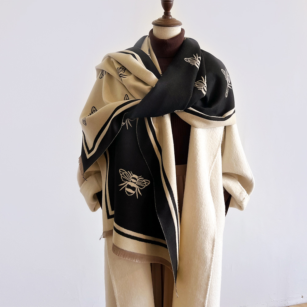 Jesienne i zimowe nowe szaliki z imitacji kaszmiru dla kobiet z poczuciem luksusu, wszechstronnym temperamentem, eleganckich_voghion.com