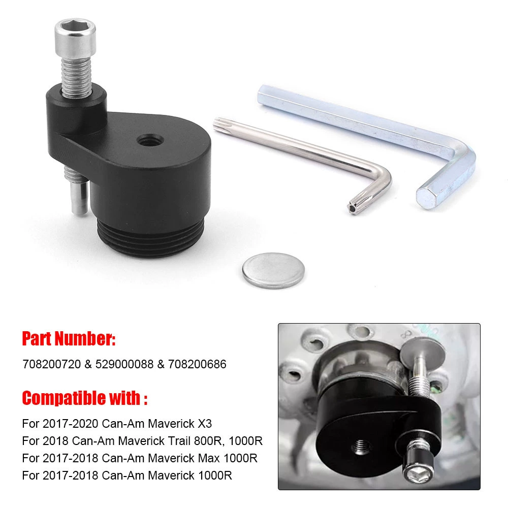 Modified clutch belt removal and replacement tool for Can-Am Maverick x3 708200686
