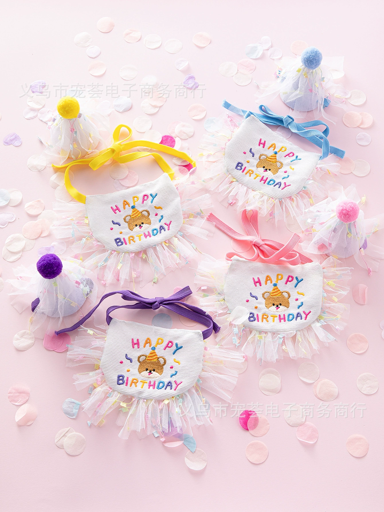 Южная Корея зоотовары собака День рождения нагрудник Вечеринка Слюна полотенце треугольник шарф кошка слюна карман домашнее животное