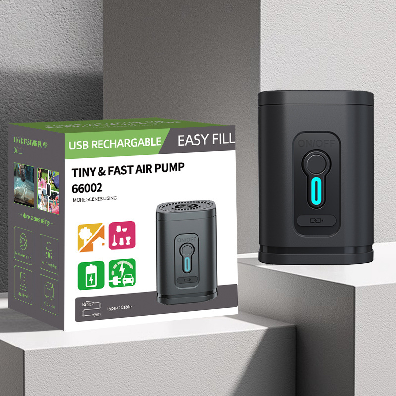 Negro 1200 mAh sin lámpara con 5 boquillas de aire, bolsa de almacenamiento negra, cable de carga USB)
