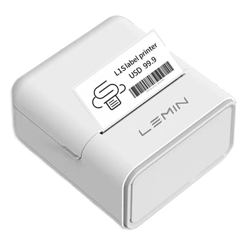 Lemin Cloud Принтер для этикеток для ювелирных изделий Ценник для ювелирных изделий Ценник для очков Наклейка Bluetooth Машина для этикеток Маленькая