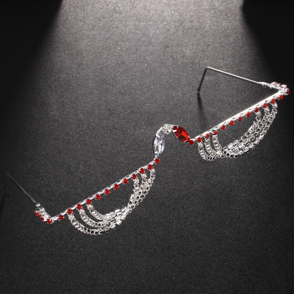 Nuevos marcos de gafas transfronterizos de moda de diamante accesorios de hip-hop para mujeres marcos de gafas