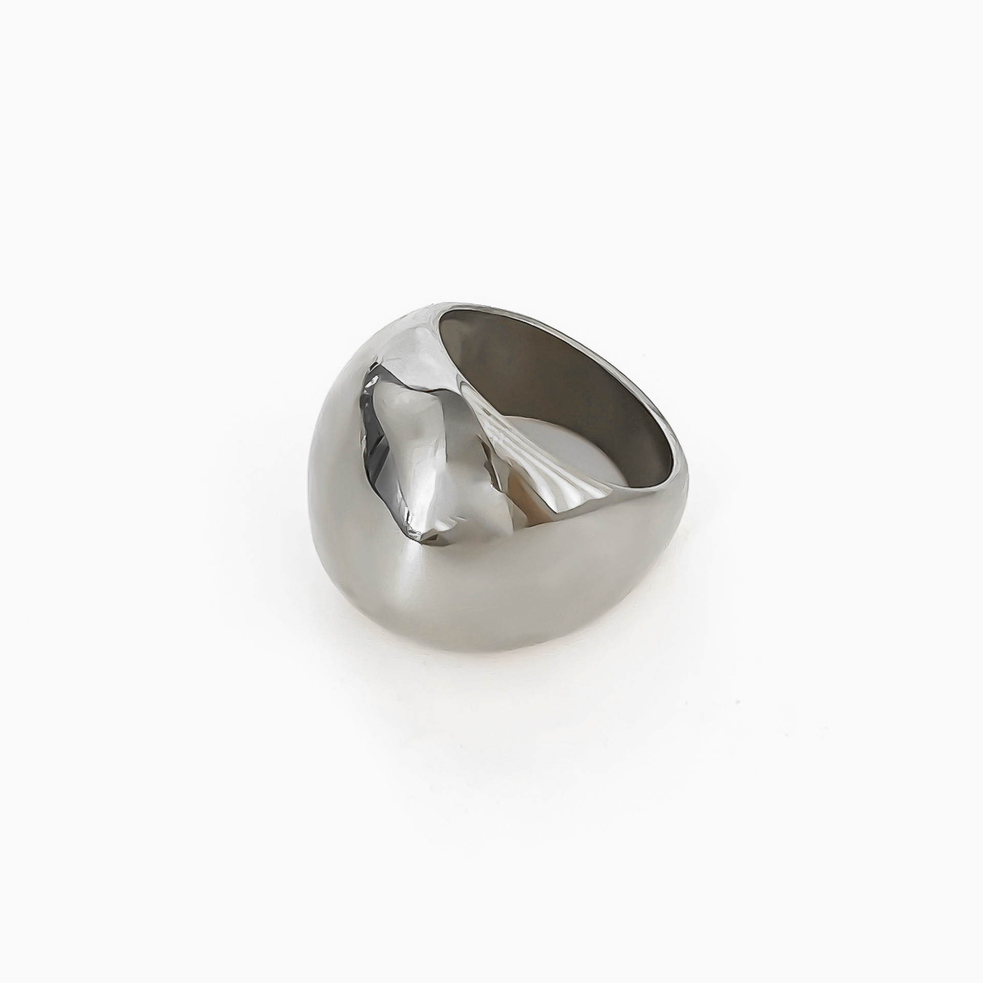 Simple Style, Streetwear Style 18K Gold Plated 316L Stainless Steel Geometric Waterproof Non Tarnish Surgical Steel Simple Style Streetwear Rings For Women's