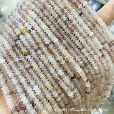 Zərgərlik ara hissələri: Powder Crystal Abacus Beads Picture - natural-purple-aventurine-24mm