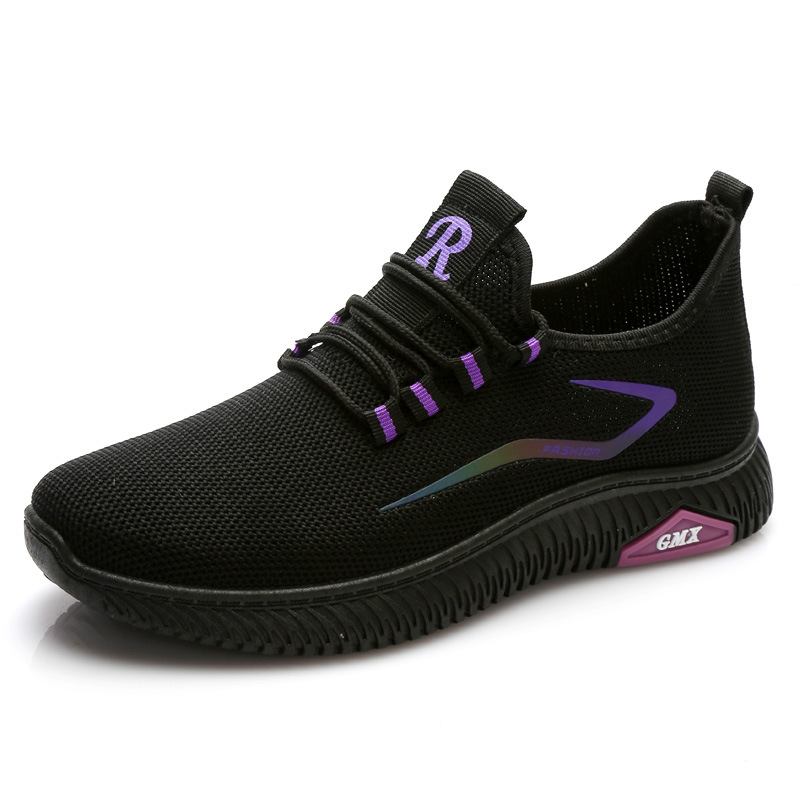 Viejos zapatos de tela de Beijing deportes casuales de invierno zapatos de terciopelo femeninos negros suaves cómodos cocina calentamiento zapatos de madre
