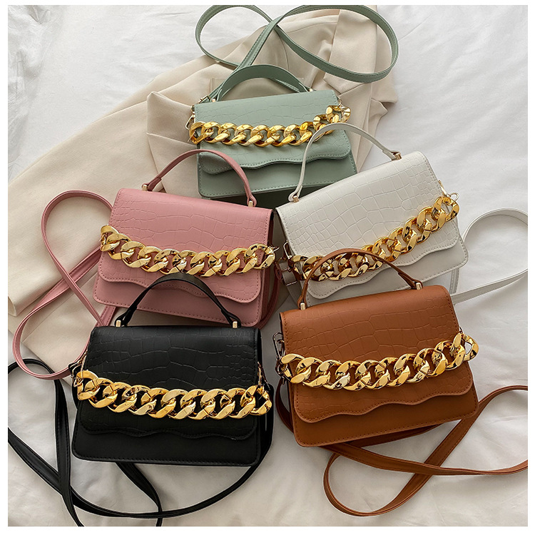 Retro New Fashion Casual Small Square Chain Shoulder Messenger Bag display picture 4