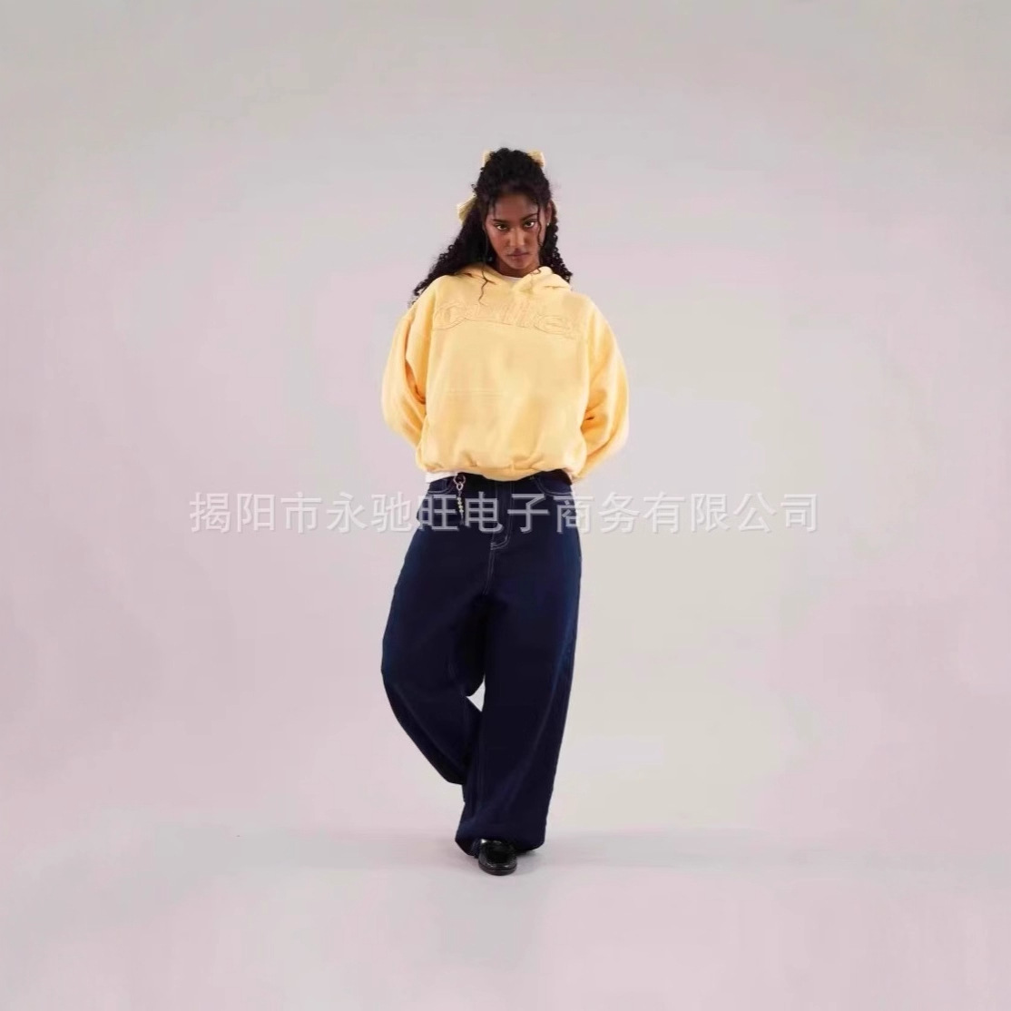 봄과 가을 새로운 미국식 워시 맞춤형 패턴 긴팔 후드 티셔츠 일본 유행 남성용 하이 엔드 재킷