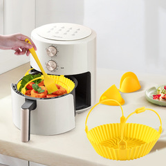 Amazon Air Fryer Baking Pan Set Round Oil-Proof Silicone Baking Pan Silicone Cake Mold Air Fryer Accessory