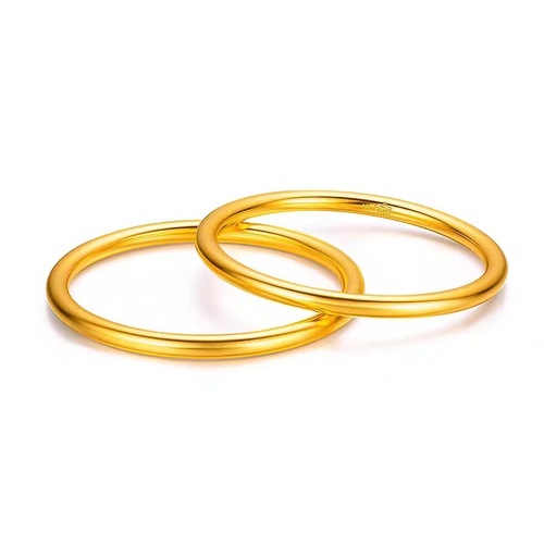 Vietnamese sand gold Seiko 5mm ancient lotus inheritance bracelet brass gold-plated women's solid ring retro bracelet