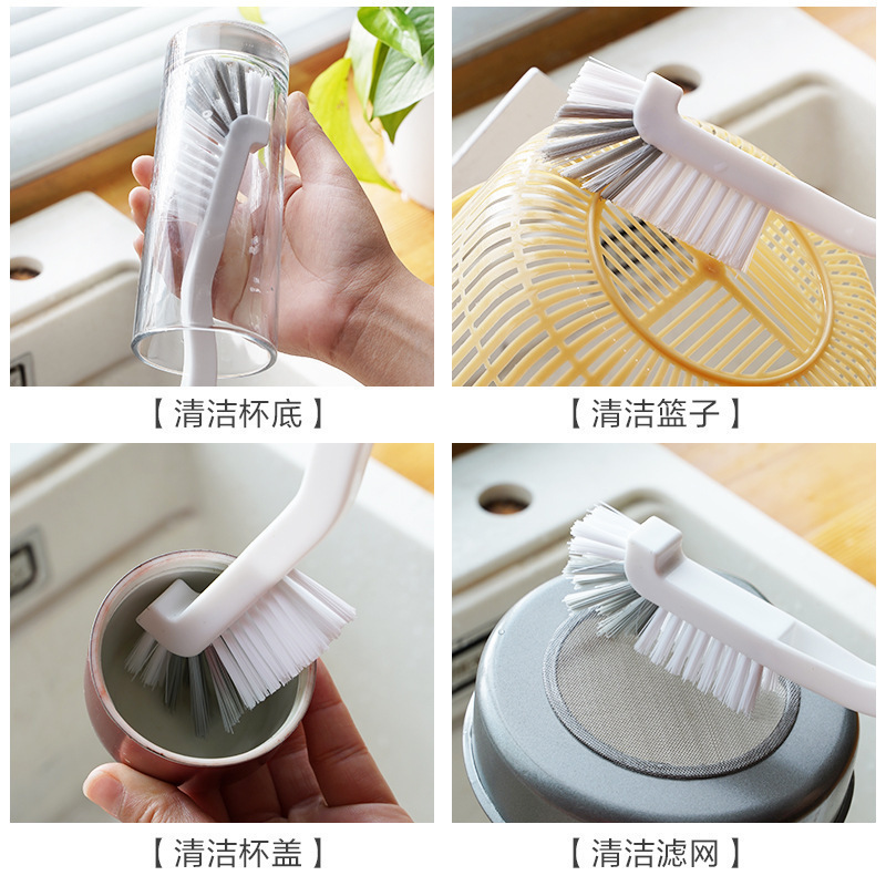 日本製カップブラシキッチンザリガニブラシアワビクリーニングブラシプラスチックロングハンドル豆乳マシンクリーニングブラシ壁破壊機ブラシ|undefined