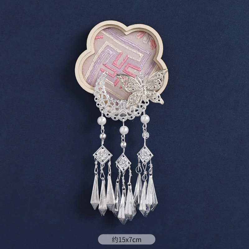 21-Zhuang Brocade Refrigerator Magnet (Dieyue Room)