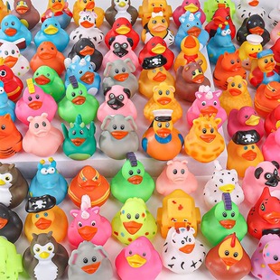 Cross-border creative yellow duck children's bath toy manufacturers spot wholesale bathroom water toys vinyl duck new