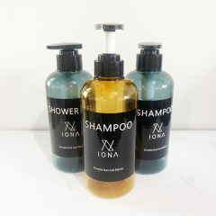 500ml Hotel Ins Style Bathroom Storage Refill Bottle Shampoo Soap Conditioner Empty Bottle With Printing