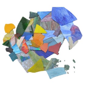 Ready Supply of DIY Colorfuled Glass Scraps, Broken Glass Glaze, Colorfulful Handmade Colorfuled Glaze Translucent
