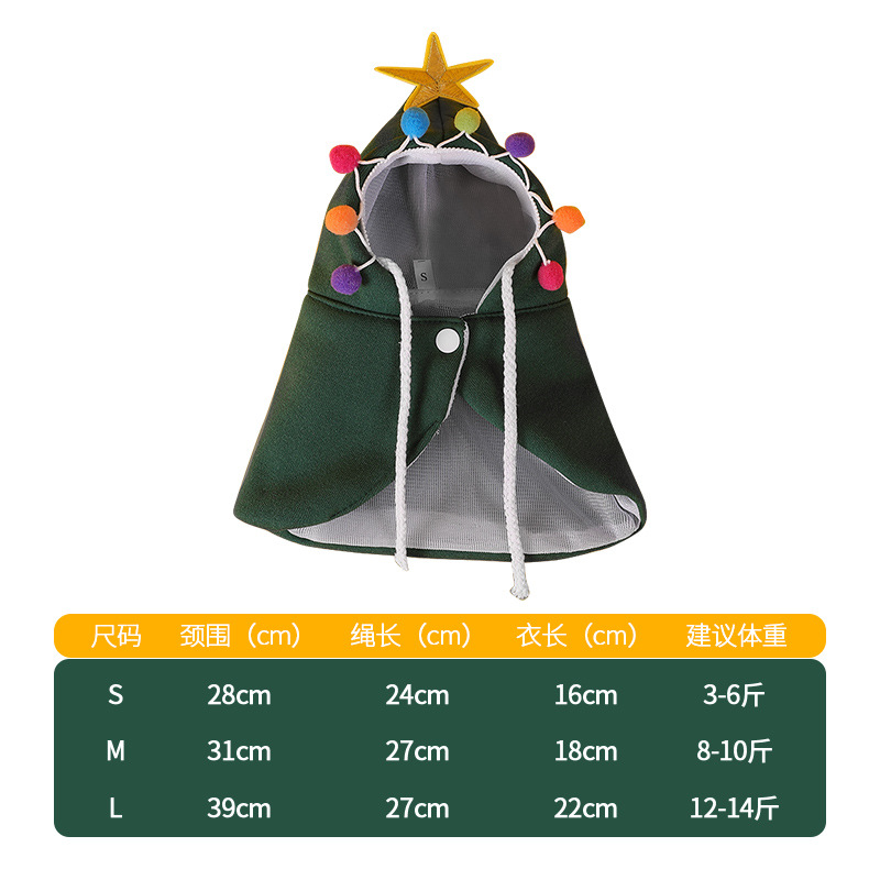 Ropa para mascotas Navidad Halloween capa traje de vacaciones suministros para mascotas gato perro ropa de algodón traje de transformación