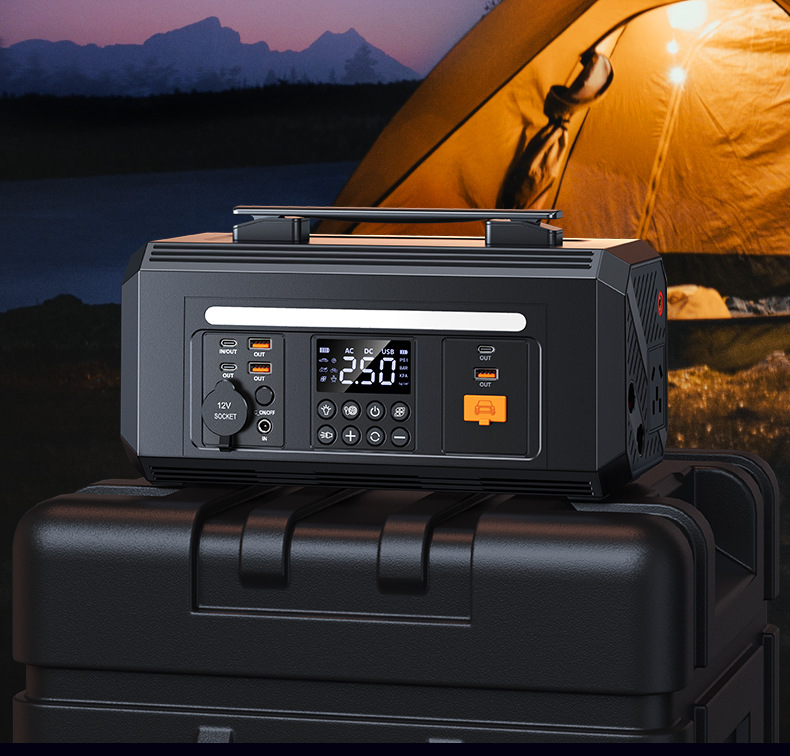 Buwei Portable Outdoor Mobile Power Supply Large Capacity Car Air Pump with Power Bank for Stall Setting and Self-Driving Tour Emergency