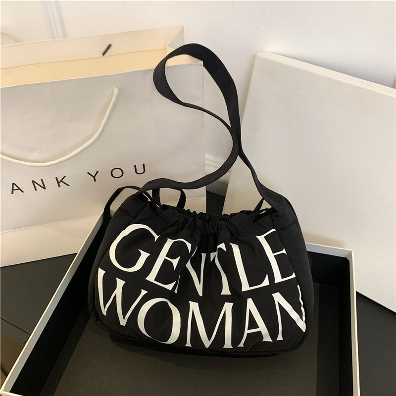 Gentle Woman Colorful Dumpling Bag 2024 New Casual Handbag Girl's Fresh Shoulder Bag