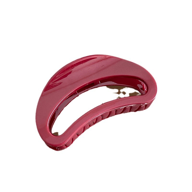 2024 Nieuwe Bourgondische Haarclip Vrouwen Casual Niche Gemakkelijkste voor Match Achterkant van het Hoofd Haaraccessoire High-End Temperament Haaienclip_voghion.com