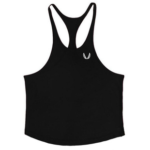 Muscle Fitness Men's Summer Sports Fitness Bodybuilding Running Cotton Sweat-Absorbent Breathable Quick-Drying Vest
