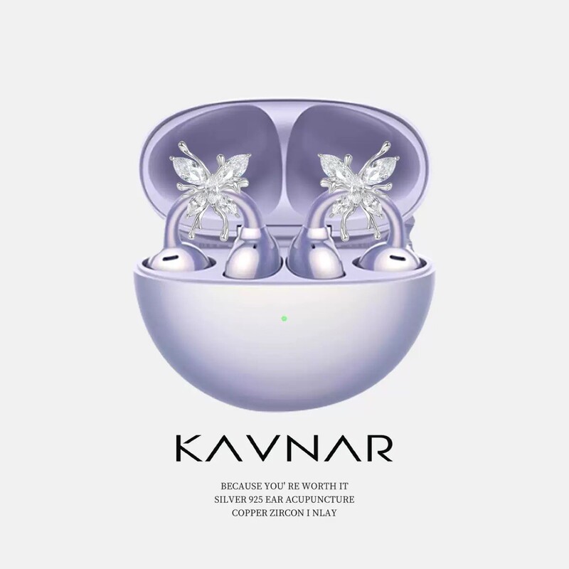 Butterfly Dance Freeclip Headphone Diamond Buckle New Universal Clip Buckle Niche Fashion Original Boutique Accessories