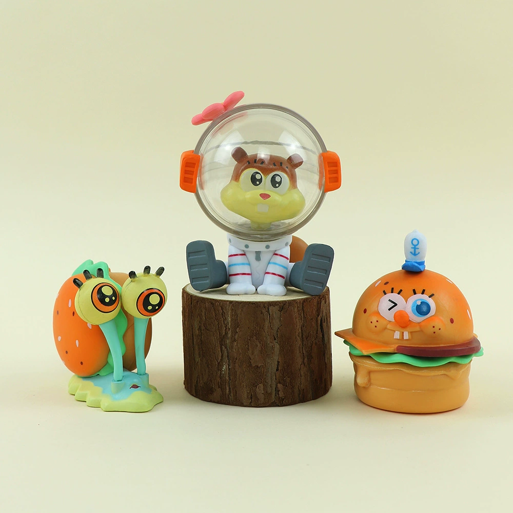 Губчатая минифигура, кукла, деликатесы, осьминог, капсула игрушка