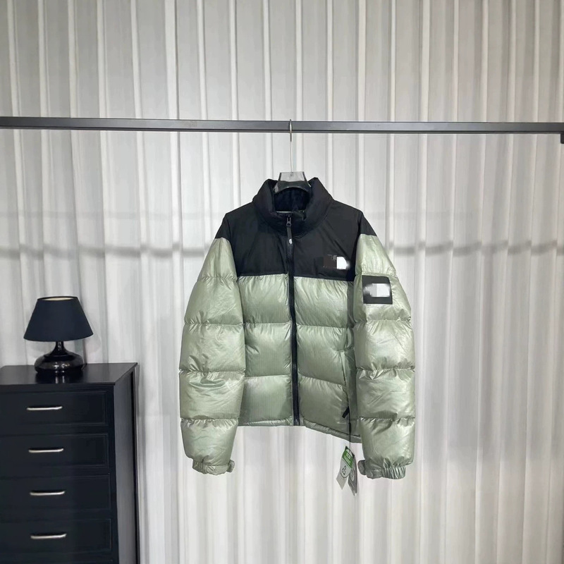 Large Checkered down Jacket, Same Style as Shin Min-A from the North Face, Unisex, Warm Puketan Coat, 700 Fill Power White Duck down