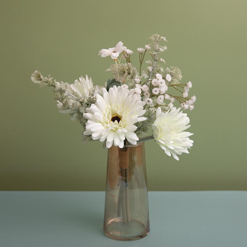 白鳥仿真花廠家假花綠植物批發婚慶裝飾工藝品INS風跨境CF01105