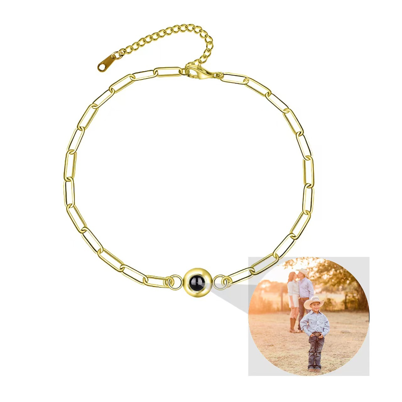 Estilo europeo y americano Comercio exterior transfronterizo nuevo retráctil micro-tallado nano proyección pulsera 100 idiomas te amo simple
