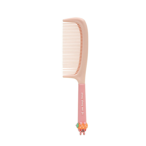 Cartoon Strawberry Rabbit Hairbrush for Girls Students Straight Hairbrush Gentle on Hair Portable Cute Wide-Tooth Comb Massage Brush