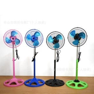 跨境10寸儿童扇12寸三合一电风扇立式落地扇110V/220V南美非爆款