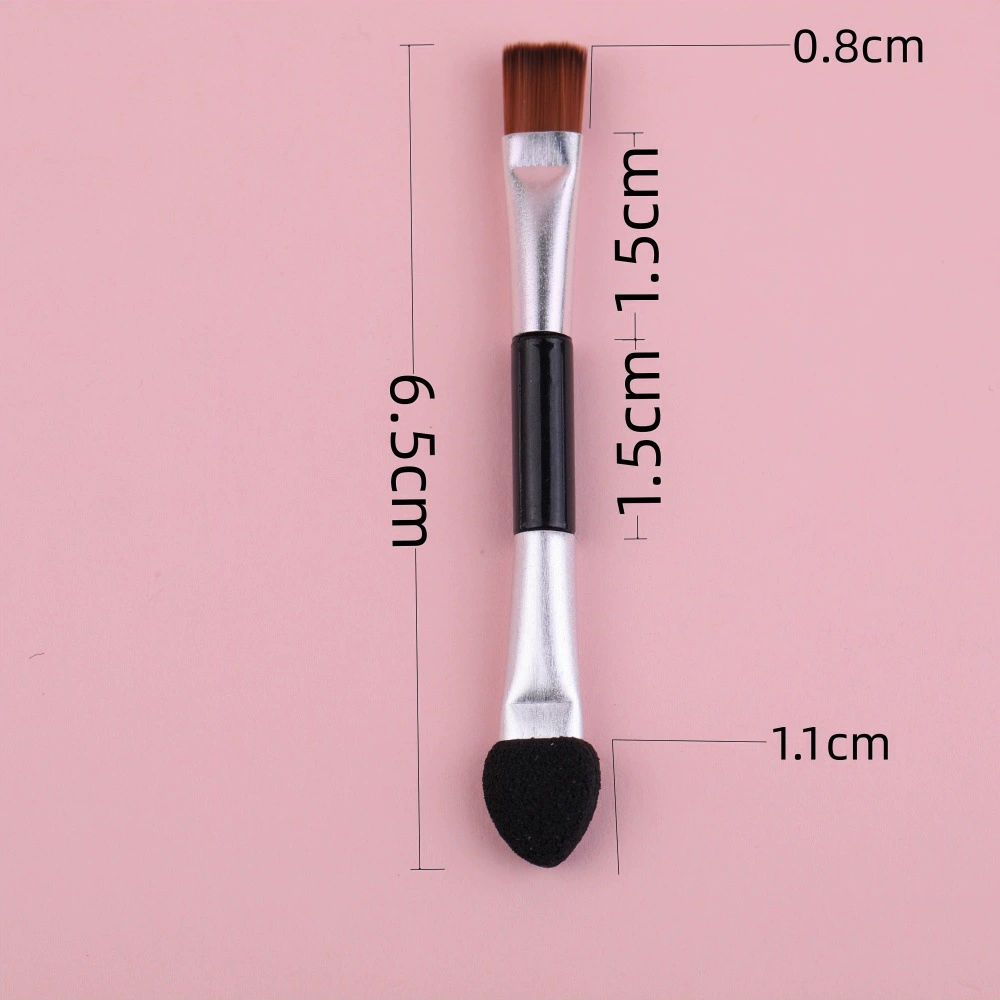 Makeup Brush Set, 11-Piece Multi-Tool Kit, aluminum ferrule, assorted eye & lip tips