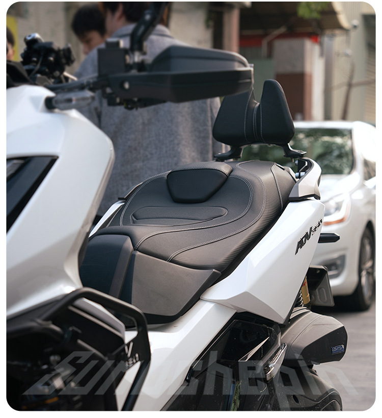 Suitable for 25 Models of Honda Adv350, Modified Seat Cushion Assembly with Upgraded Lumbar Support, Comfortable Waterproof Seat Cushion, Breathable