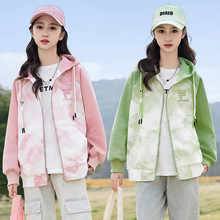 女童学生秋冬女孩外贸春秋外套春秋女童时尚秋装风衣春季时髦