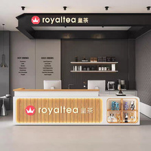 接待台定制咖啡馆水果店面包店花店奶茶收银台前台接待服务台商务