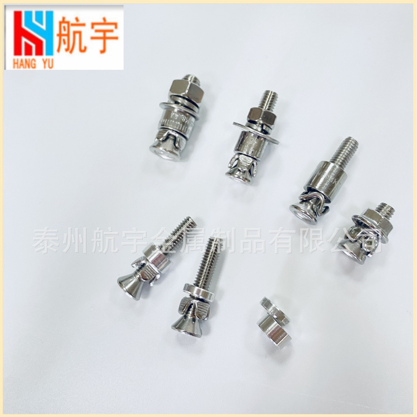 304不锈钢敲击式背栓螺丝螺栓超短3厘米膨胀钉大理石幕墙配件M6M8