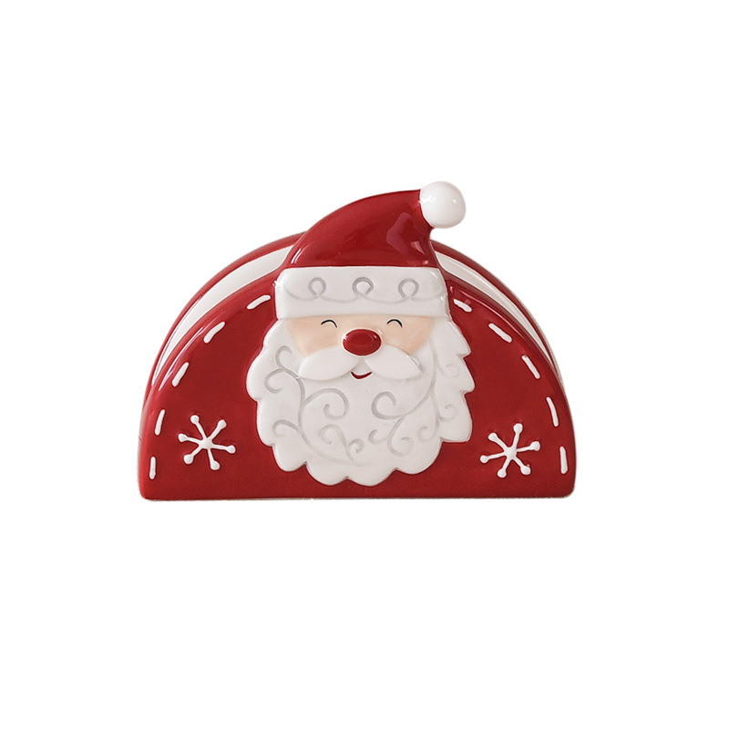 Amazon para Papá Noel Navidad atmósfera encantadora caricatura en relieve pintada a mano toallitas en stock