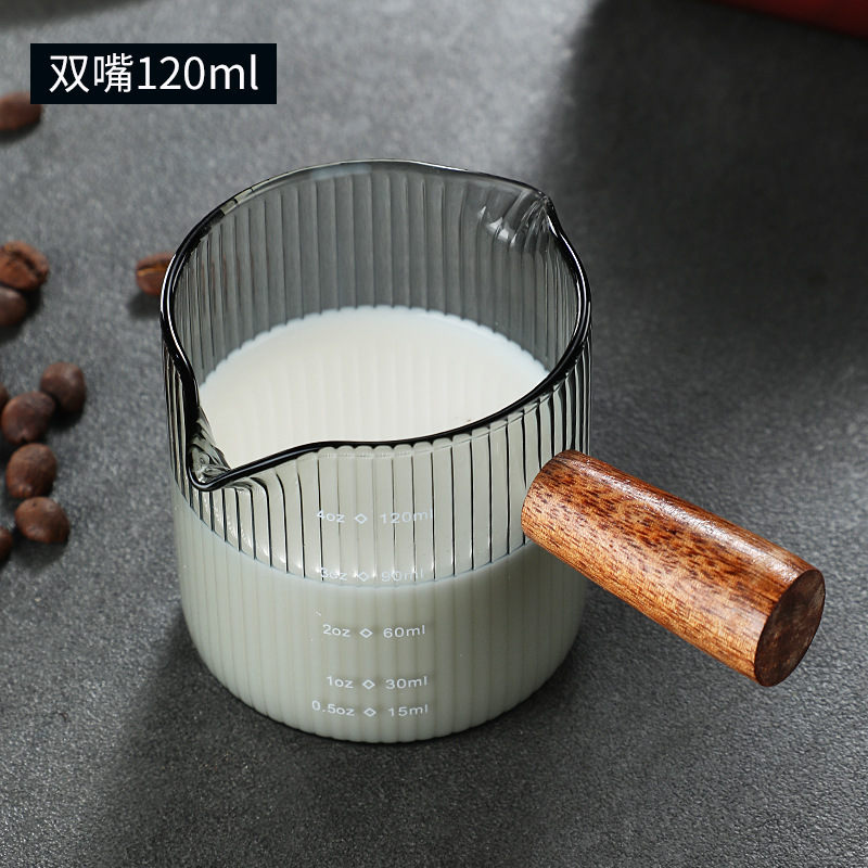 木は口の小さいミルクの杯のコーヒーのミルクの杯のイタリア式のガラスのコーヒーの計量カップのラテカップのミニのミルクの缶の杯の杯の杯の杯の杯の杯の杯の杯|undefined