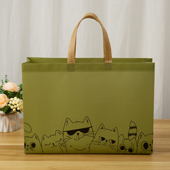 Laminated non-woven handbag clothing store bag gift shopping bag cartoon children's clothing women's bag