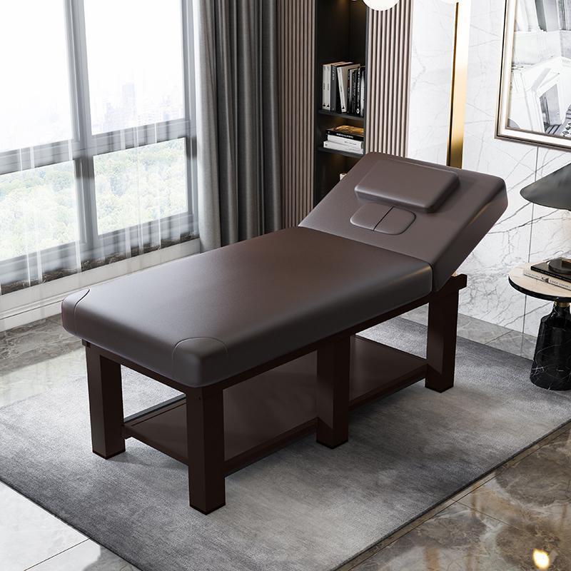 Fábrica directa cama de belleza salón de belleza masaje fisioterapia hogar plegable bordado terapia de fuego con agujeros moxibustión image 17