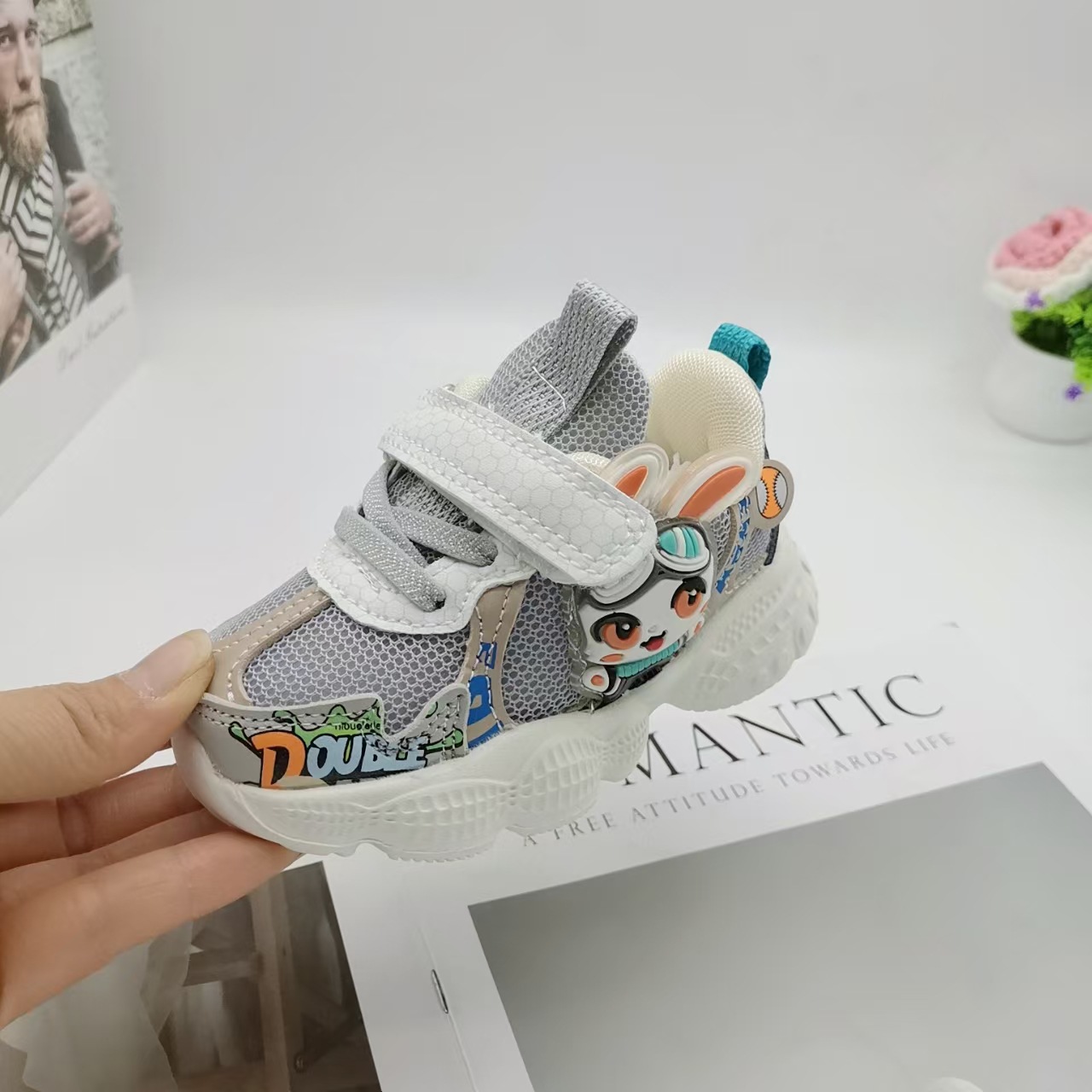 Zapatos de deporte de doble red para niños, otoño 2026, nuevos zapatos de deporte de 3 - 6 años de edad, doble red respirada para correr