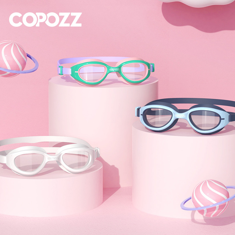 Gafas de Natación para Niños de 3-15 Años de PC Antiempañante