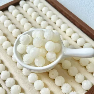天然白菩提雕刻莲花散珠配件DIY佛珠念珠包包挂件钥匙扣配饰批发