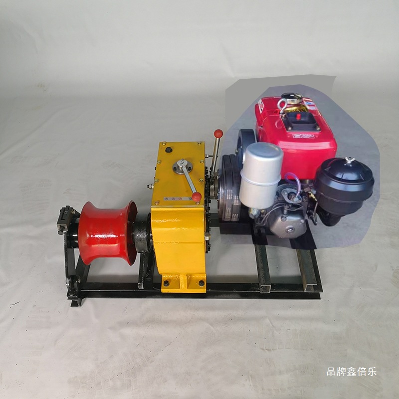 机动绞磨机3吨5吨8吨10吨电缆牵引机输送拉木材汽油柴油电动绞磨