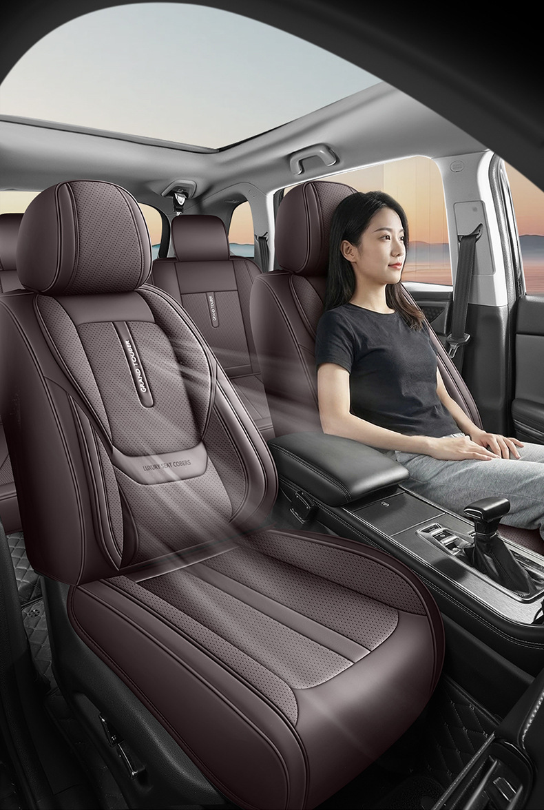 New Amazon Car Seat Cushion, Five-Seater, All-Season, All-Inclusive Seat Cushion, Waist-Protecting, Comfortable and Breathable Car Seat Cushion