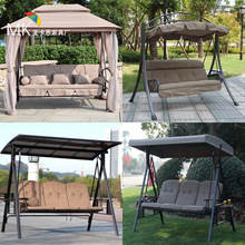 户外秋千摇椅庭院铝合金休闲别墅花园防水吊椅吊篮阳台室外荡秋千