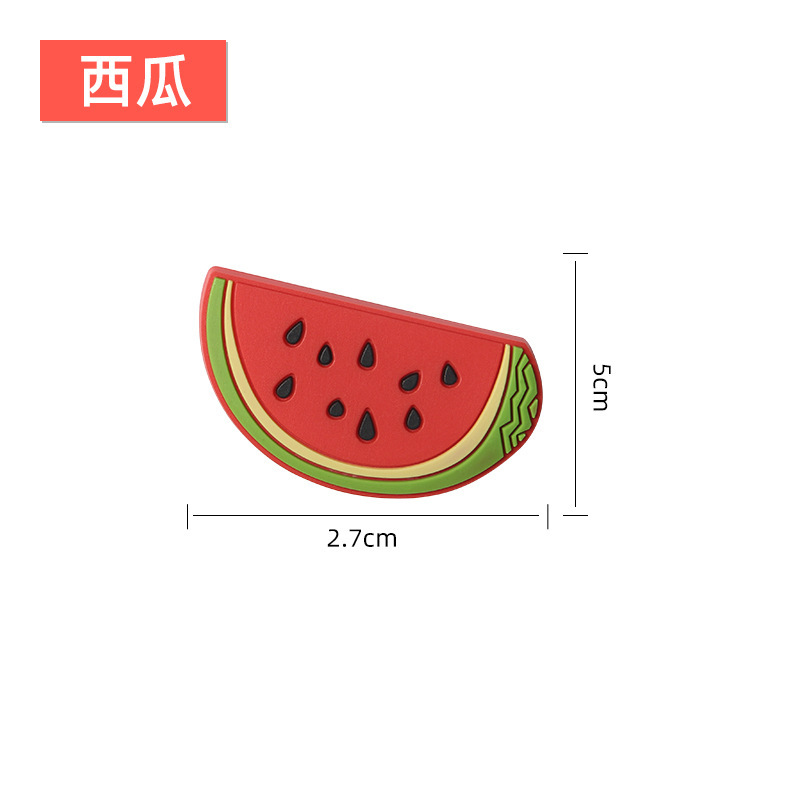 包邮原创软磁冰箱贴磁铁强吸卡通水果pvc软胶磁性贴diy图案logo|undefined