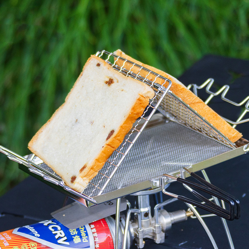 Al aire libre de acero inoxidable parrilla de tostadas red plegable parrilla BBQ parrilla de pescado a la parrilla portátil