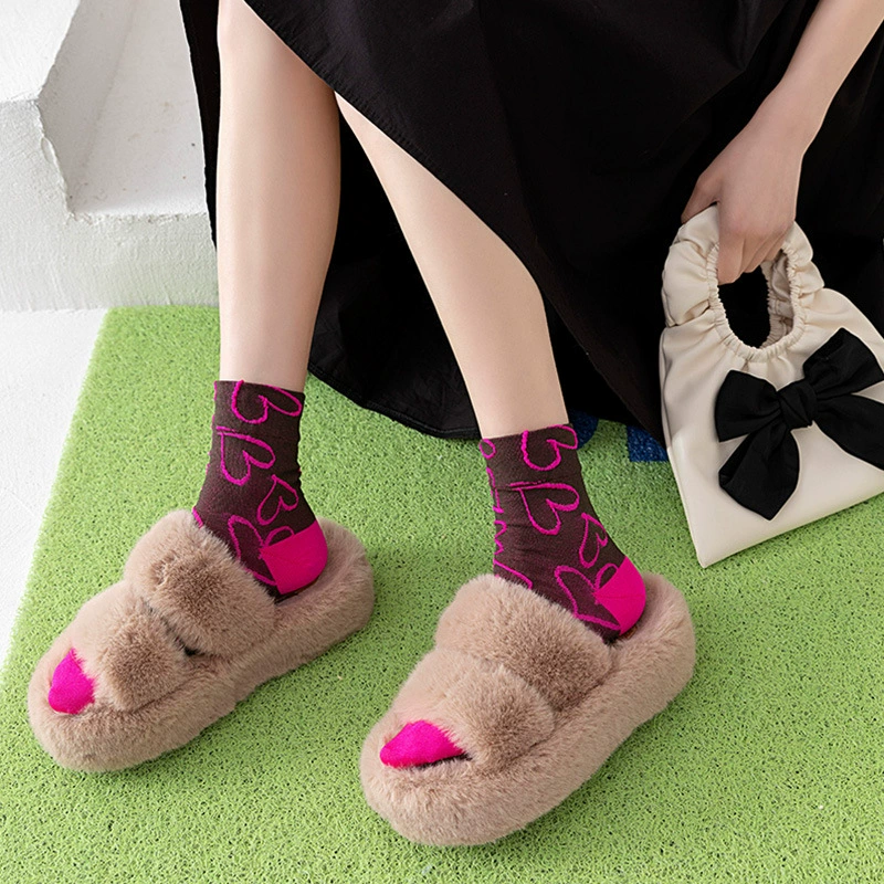 Бархатные носки SOCKSTAGE глянцевые носки из шелкового материала с рельефным 3D ретро-узором женские брендовые носки